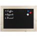 Magnetisch Krijtbord Hout Blank 50x70 cm