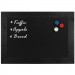 Magnetisch Krijtbord Hout Zwart 70x90 cm