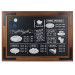 Krijtbord Magnetisch Noir 40x50 cm