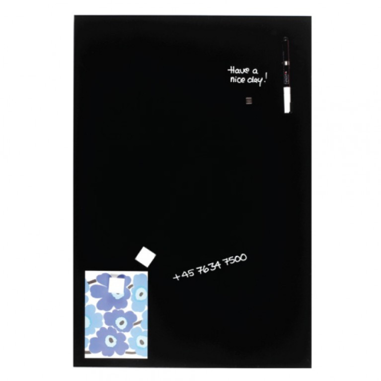 Glassboard Zwart 60x90cm