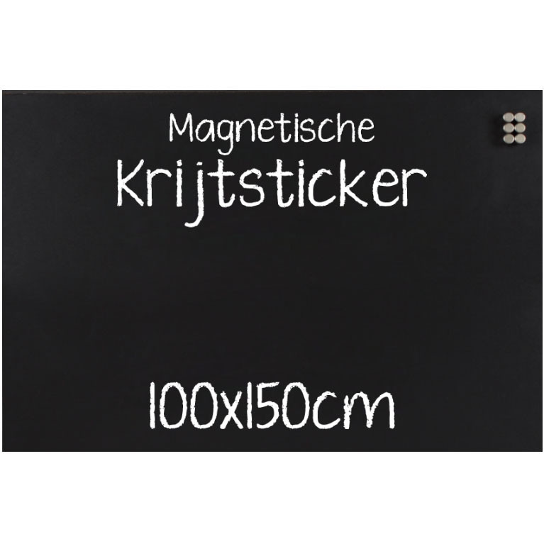 Krijtsticker Magnetisch 100x150cm