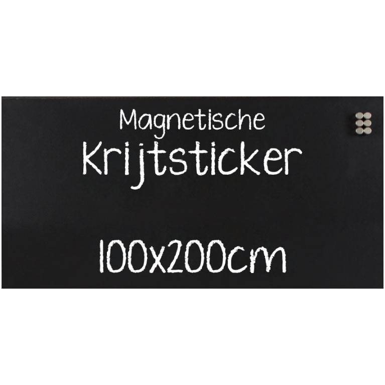 Krijtsticker Magnetisch 100x200cm