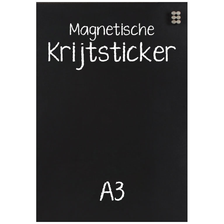 Krijtsticker Magnetisch A3