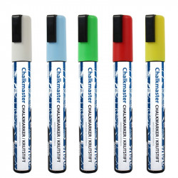 Krijtstiften 5 kleuren set 5mm