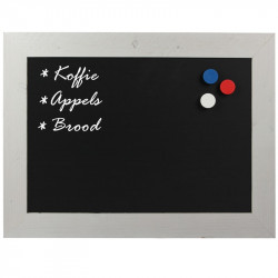 Magnetisch Krijtbord Steigerhout Wit 70x90cm	