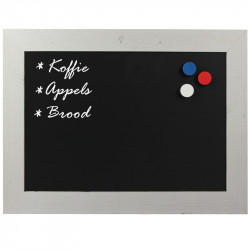 Magnetisch Krijtbord Steigerhout Wit 40x50 cm