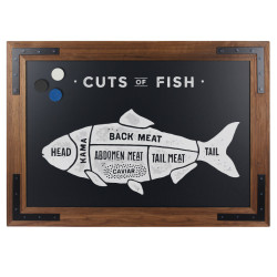 Krijtbord Magnetisch Noir 70x90 cm