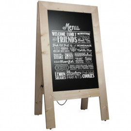 Krijtstoepbord Steigerhout Blank Overview Sfeer