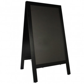 Krijtstoepbord Zwart 70x130 cm