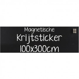 Krijtsticker Magnetisch 100x300cm