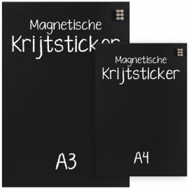 Set Krijtstickers Magnetisch A3 en A4