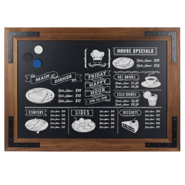 Krijtbord Magnetisch Noir 40x50 cm