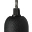 detail bovenzijde Fitting Mat Zwart E27