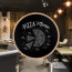Krijtbord Rond 120 cm Ongelakt Eiken Sfeerafbeelding restaurant