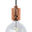 Fitting Aluminium Koper E27 - met lamp