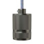 Fitting Aluminium Grijs E27