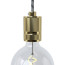 Fitting Aluminium Messing E27 - met lamp