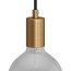 Fitting Geborsteld Messing E27 met metalen trekontlaster