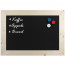 Magnetisch Krijtbord Hout Blank 40x50 cm