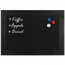 Magnetisch Krijtbord Hout Zwart 50x70 cm