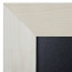 Detail hoek Krijtbord Hout Blank 60x80cm