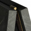 Krijtstoepbord Steigerhout Zwart 46x80 cm scharnier