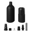 Fitting Silicone Zwart met schakelaar E27 - onderdelen