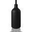 Fitting Silicone Zwart met schakelaar E27