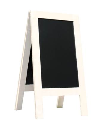 Krijtbord Steigerhout Wit Nieuwe wit steigerhouten producten bij Signerie