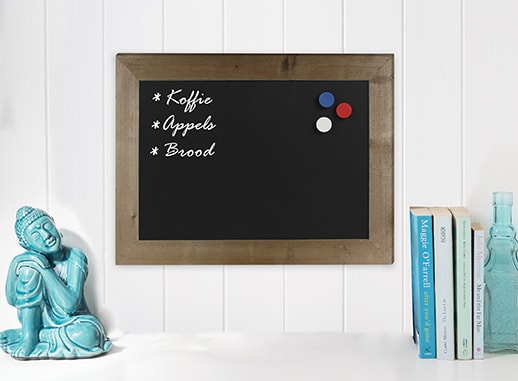 Magnetisch Krijtbord Steigerhout 40x50cm Magnetisch Krijtbord Steigerhout 40x50cm