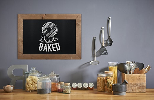 Krijtbord Hout Blank 70x90cm