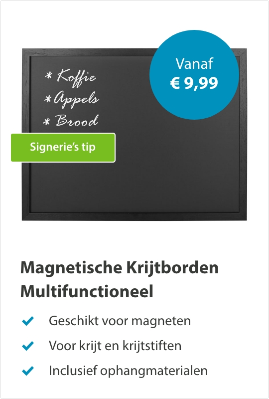 kaas Regelmatig kunstmest Krijtborden, krijtstickers en krijtstiften | Krijtbordenhandel.nl