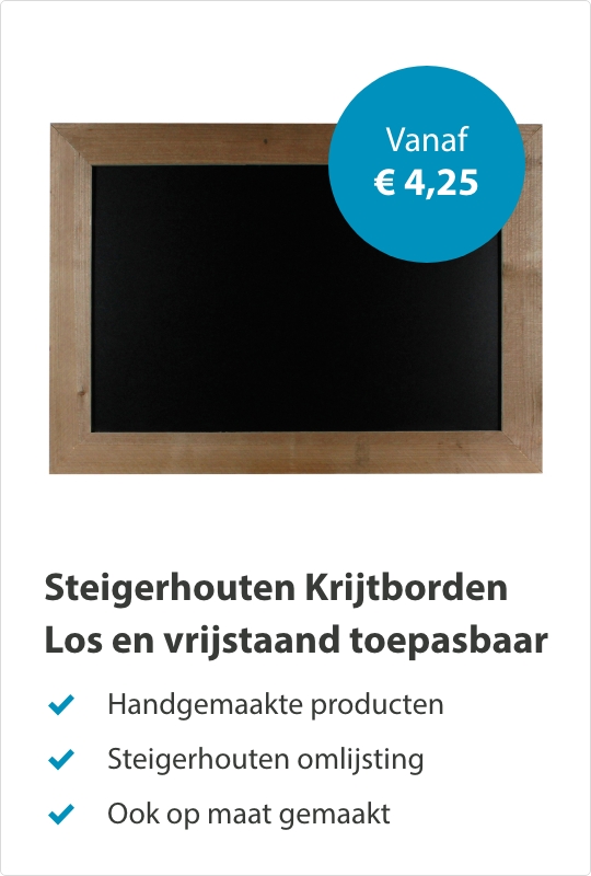 Steigerhouten krijtborden